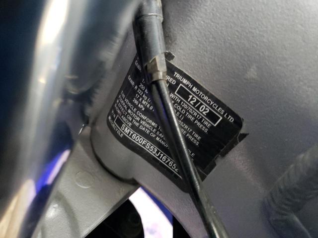 2003 TRIUMPH MOTORCYCLE SPRINT ST SMT600FS53J167652