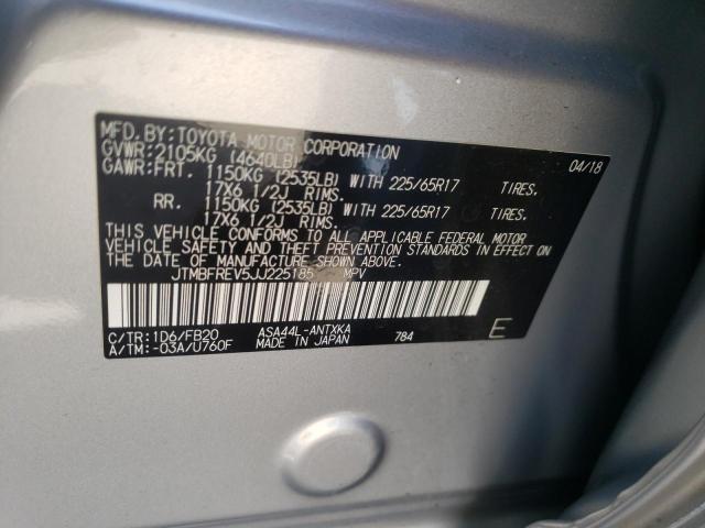 2018 TOYOTA RAV4 LE JTMBFREV5JJ225185