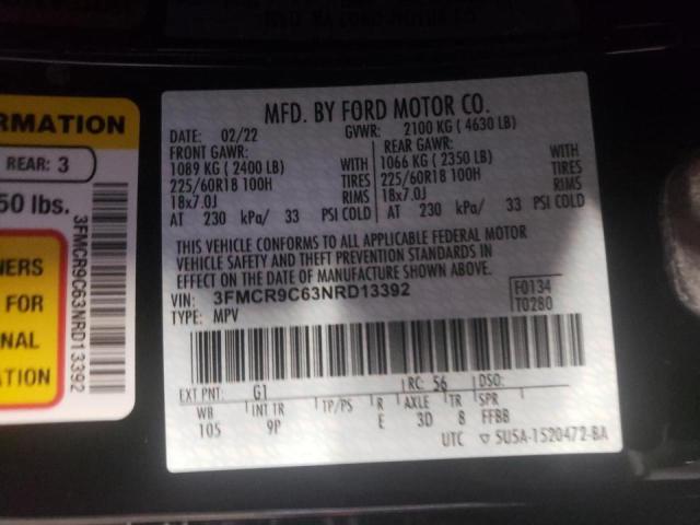 2022 FORD BRONCO 3FMCR9C63NRD13392