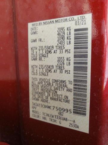 2021 NISSAN ROGUE SL 5N1AT3CB4MC750995