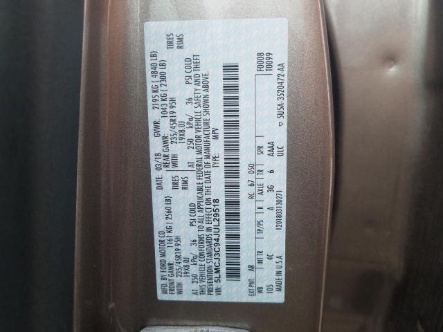 2018 LINCOLN MKC RESERV 5LMCJ3C94JUL29518