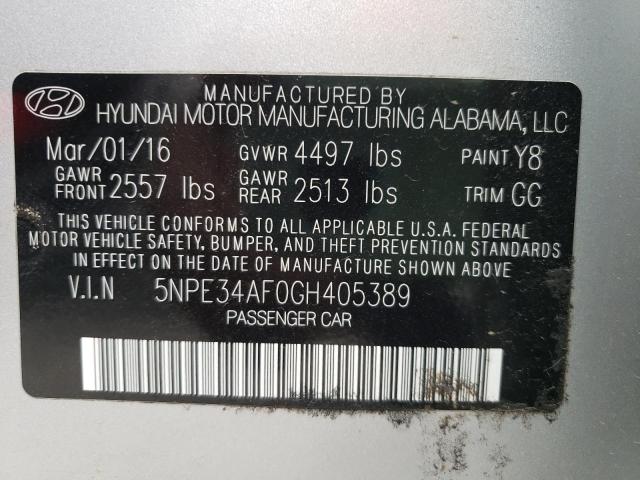 2016 HYUNDAI SONATA SPO 5NPE34AF0GH405389