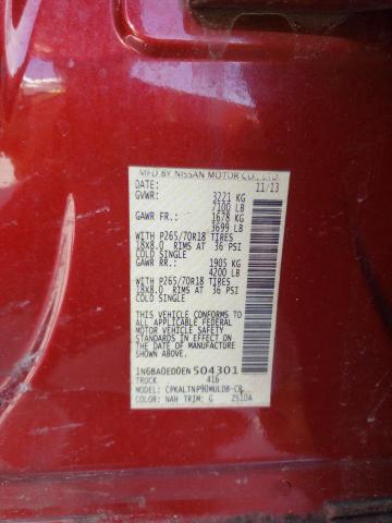 1N6BA0ED0EN504301 Nissan TITAN S