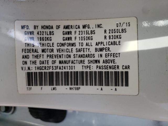 2015 HONDA ACCORD SPO 1HGCR2F53FA241301