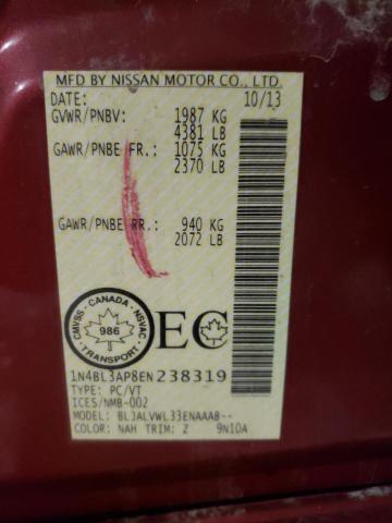 1N4BL3AP8EN238319 Nissan Altima 3.5 2014. Фото: 9