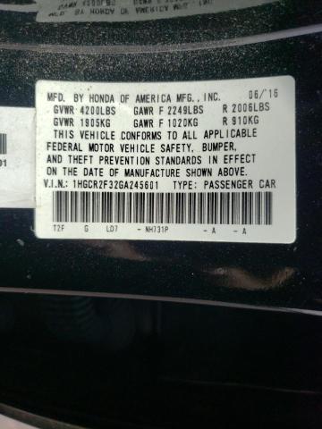 2016 HONDA ACCORD LX 1HGCR2F32GA245601