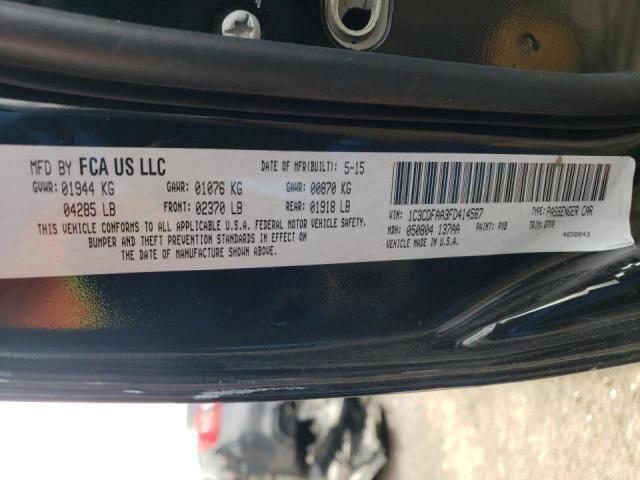 2015 DODGE DART SE 1C3CDFAA3FD414567