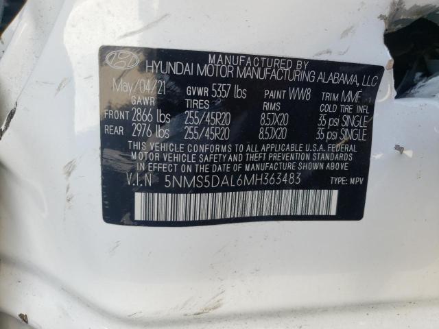 2021 HYUNDAI SANTA FE C 5NMS5DAL6MH363483