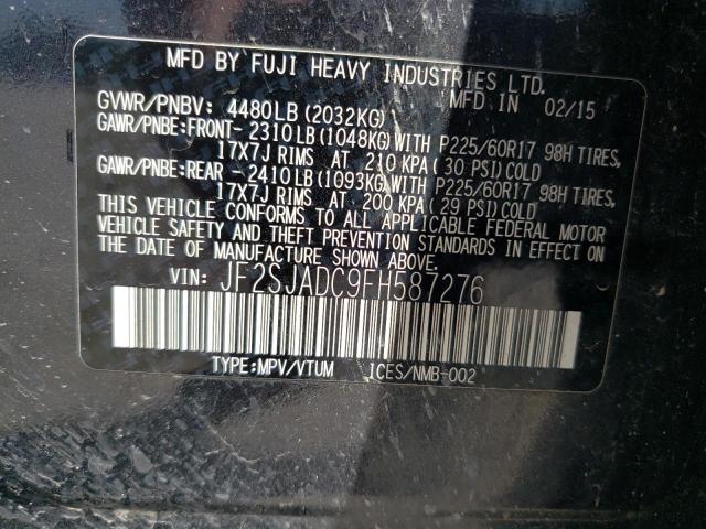 JF2SJADC9FH587276 Subaru Forester 2.5i Premium