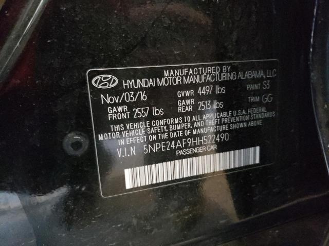 2017 HYUNDAI SONATA SE 5NPE24AF9HH522490