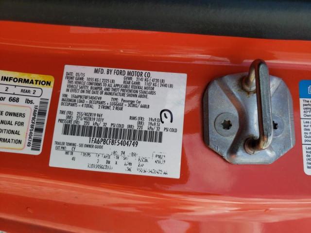 2015 FORD MUSTANG GT 1FA6P8CF8F5404749