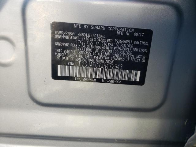 2018 SUBARU FORESTER 2 JF2SJAEC7JH472943