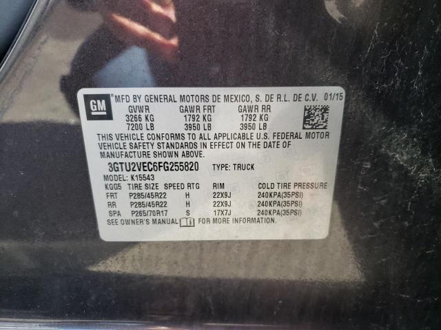 2015 GMC SIERRA K15 3GTU2VEC6FG255820