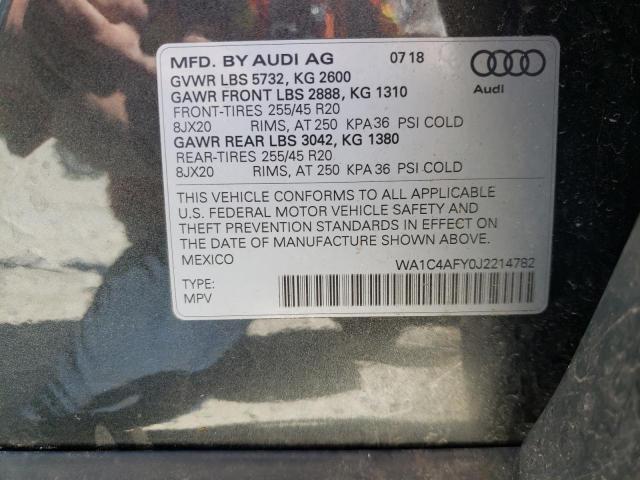 2018 AUDI SQ5 PRESTI WA1C4AFY0J2214782
