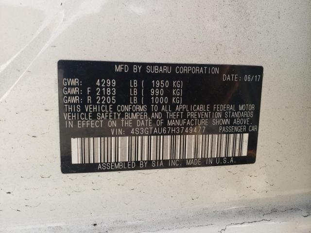 2017 SUBARU IMPREZA LI 4S3GTAU67H3749477
