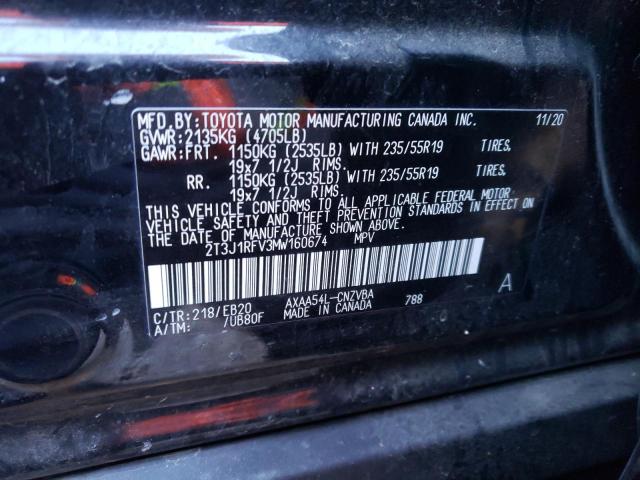 2021 TOYOTA RAV4 ADVEN 2T3J1RFV3MW160674