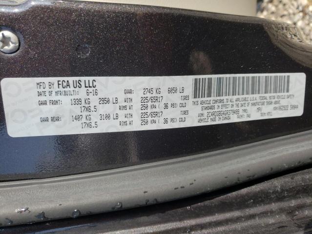 2016 DODGE GRAND CARA 2C4RDGBG4GR379499