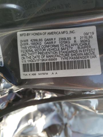 2019 HONDA ACCORD LX 1HGCV1F19KA169968
