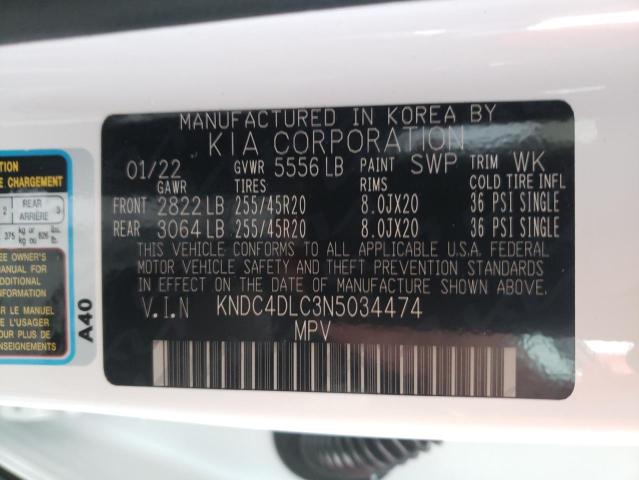 2022 KIA EV6 KNDC4DLC3N5034474