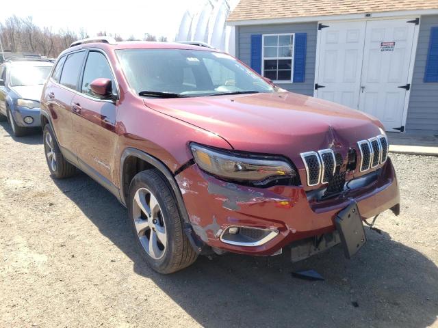 Salvage cars for sale at East Granby, CT auction: 2019 Jeep Cherokee L