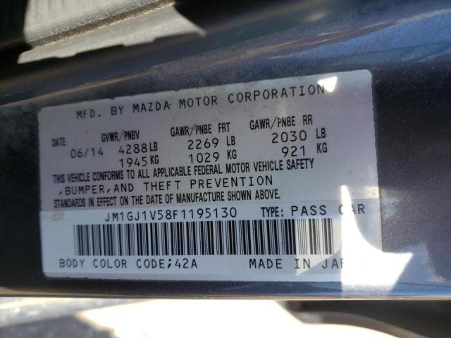 2015 MAZDA 6 TOURING JM1GJ1V58F1195130
