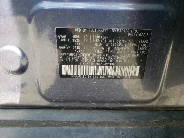 4S4BSADC5H3214968 Subaru Outback 2. 2017. Фото: 9