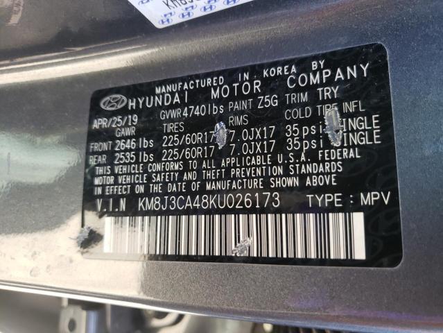 2019 HYUNDAI TUCSON LIM KM8J3CA48KU026173