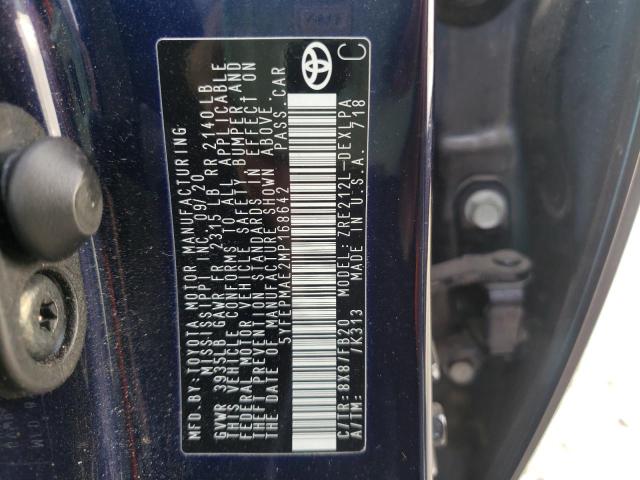 5YFEPMAE2MP168642 Toyota Corolla Le 2021. Фото: 9