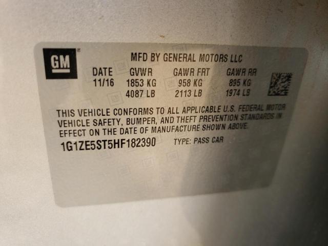 2017 CHEVROLET MALIBU LT 1G1ZE5ST5HF182390