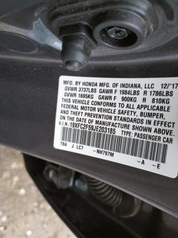 2018 HONDA CIVIC LX 19XFC2F59JE203185