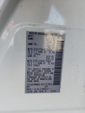 2016 NISSAN PATHFINDER 5N1AR2MN8GC623365
