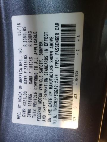 2016 HONDA ACCORD SPO 1HGCR2F5XGA212539