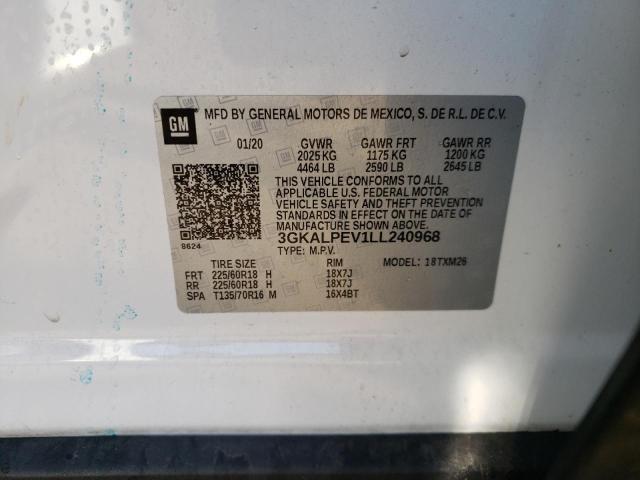 2020 GMC TERRAIN SL 3GKALPEV1LL240968