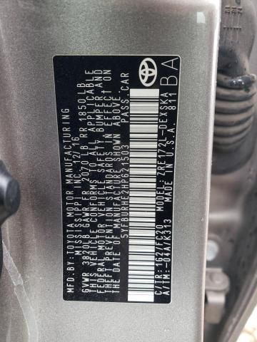 2017 TOYOTA COROLLA L 5YFBURHE2HP621503