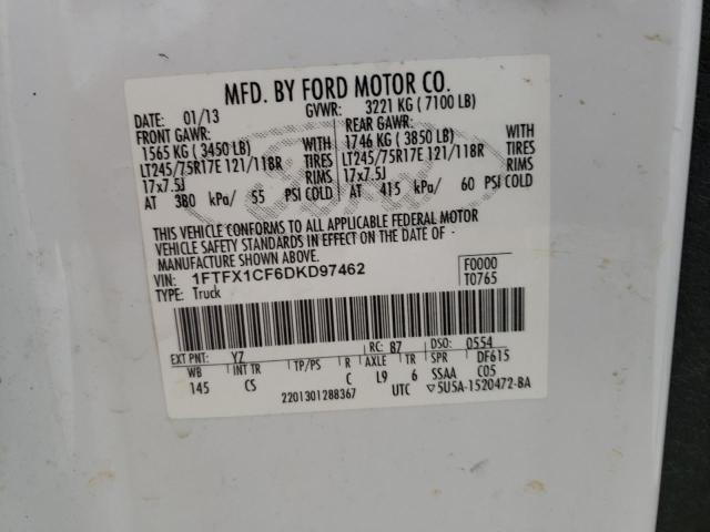 1FTFX1CF6DKD97462 Ford F150 Super 2013. Фото: 9