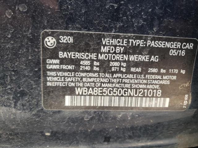 2016 BMW 320 XI WBA8E5G50GNU21018
