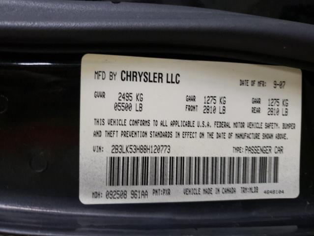 2B3LK53H88H120773 Dodge Charger R/ 2008. Фото: 9