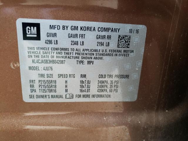2017 BUICK ENCORE PRE KL4CJASB3HB042087