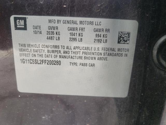 2015 CHEVROLET MALIBU 1LT 1G11C5SL2FF200280