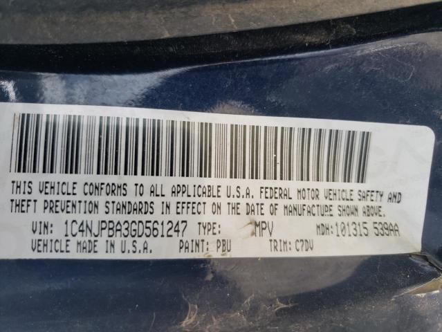 2016 JEEP PATRIOT SP 1C4NJPBA3GD561247
