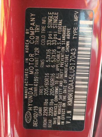 2020 HYUNDAI KONA SE KM8K1CAA5LU517043