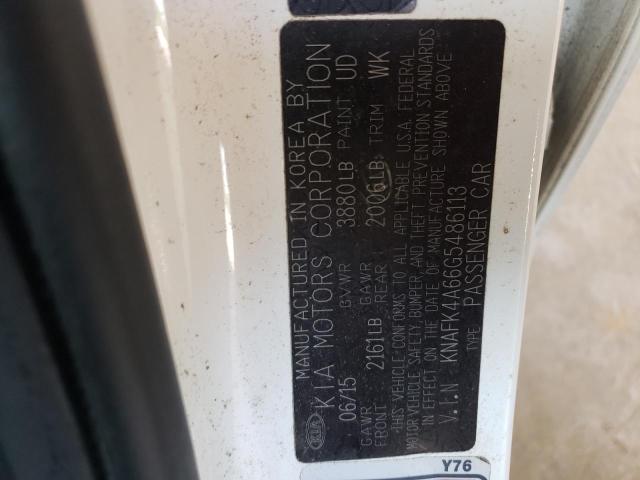 2016 KIA FORTE LX KNAFK4A66G5486113