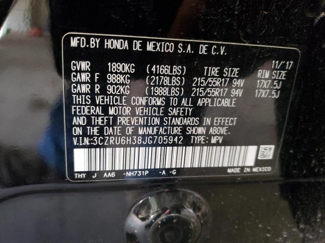 2018 HONDA HR-V LX 3CZRU6H38JG705942