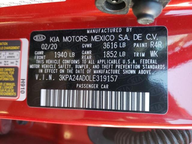 2020 KIA RIO LX 3KPA24AD0LE319157
