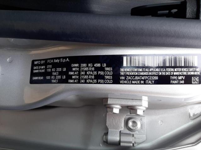 2015 JEEP RENEGADE S ZACCJBAT4FPC23269