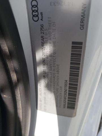 2016 AUDI A6 PREMIUM WAUGFAFC6GN015634