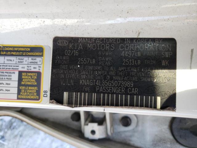 2016 KIA OPTIMA LX KNAGT4L35G5073989