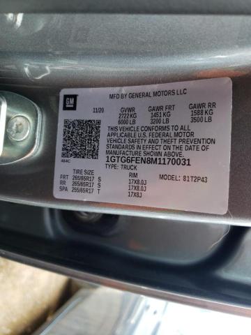 2021 GMC CANYON AT4 1GTG6FEN8M1170031