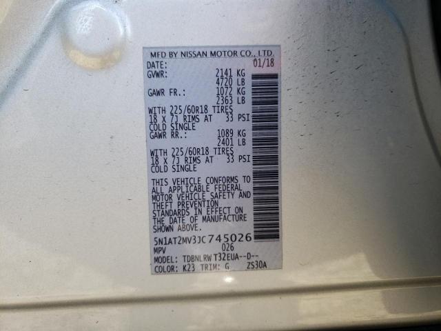 2018 NISSAN ROGUE S 5N1AT2MV3JC745026