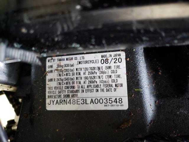 2020 YAMAHA MT10 JYARN48E3LA003548